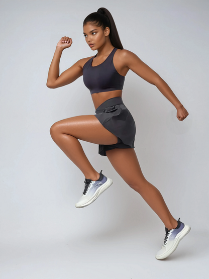 SweatProof Run Shorts Mid Waist Pockets Quick Dry