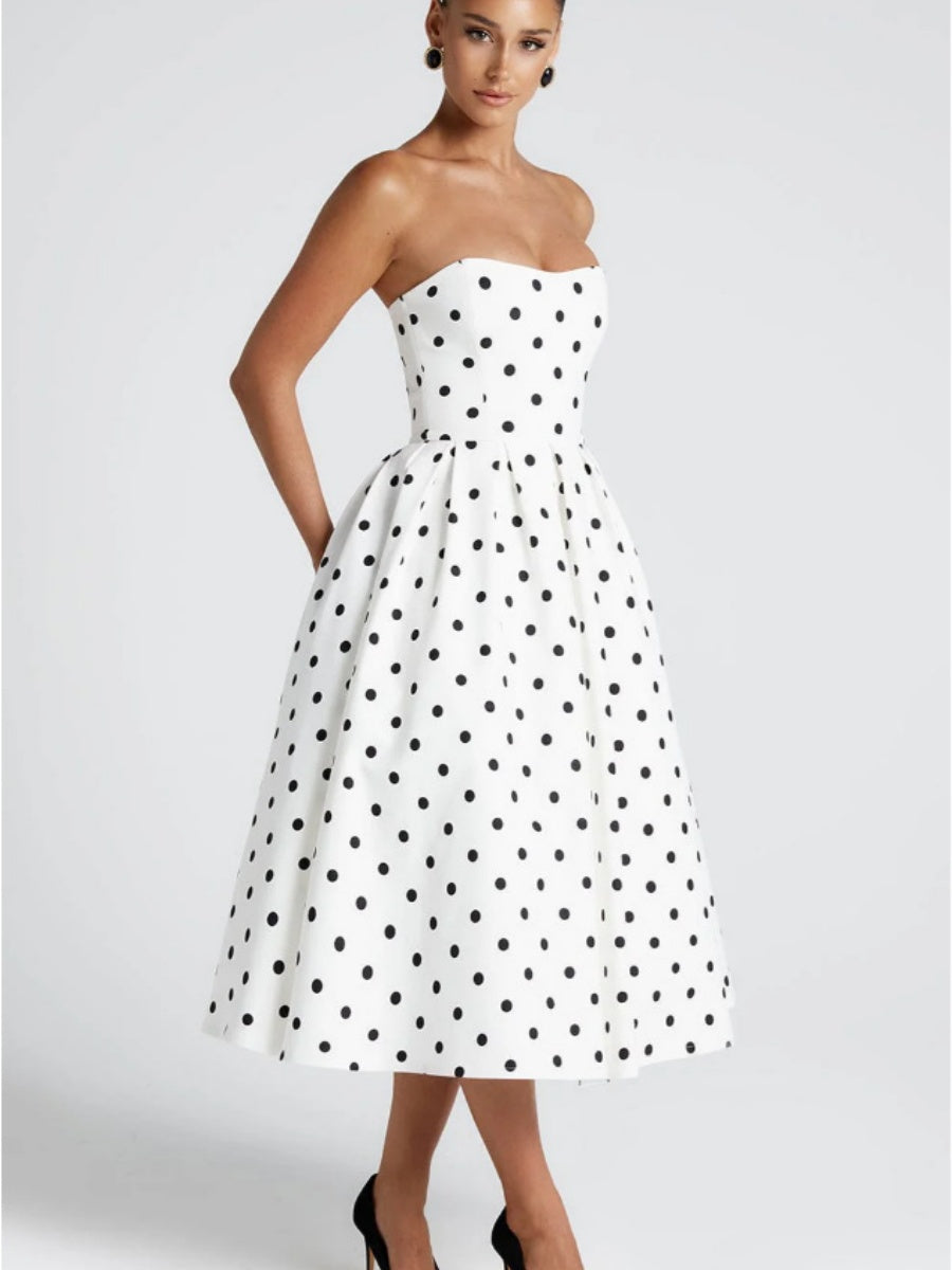 Polka Dots Maxi Dresses