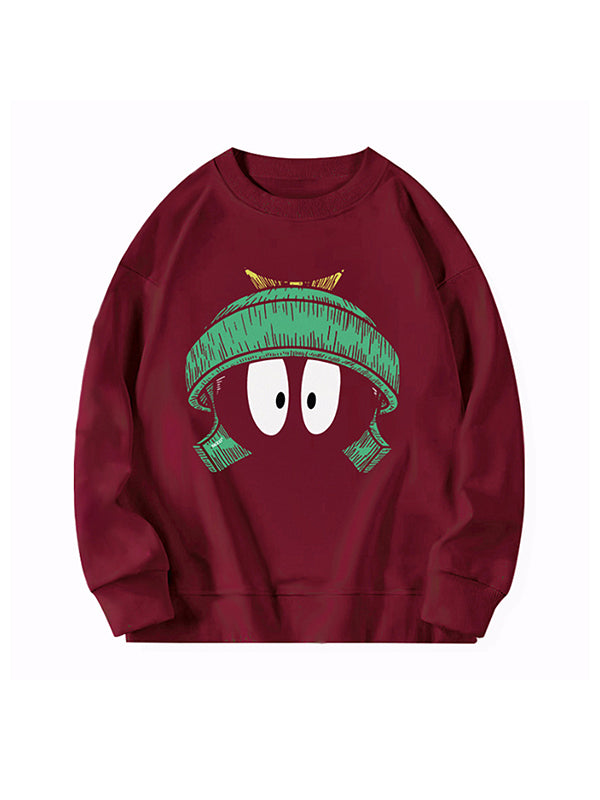 Hip Hop Round Neck Long Sleeves Sweaters