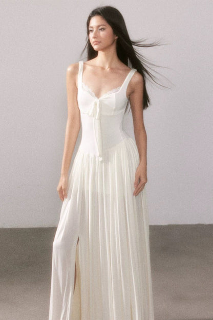 | Lace Knit Maxi Dress