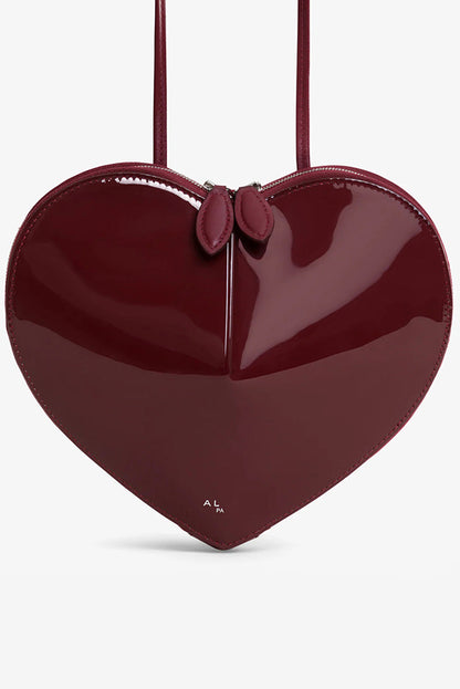 Fashionable Heart Genuine Leather Shoulder Crossbody Bag