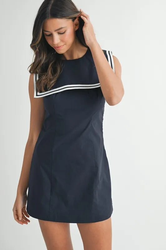 Sailor Collar Mini Dress