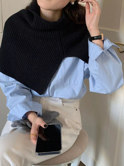 Frisco Chunky Knit Slit Scarf