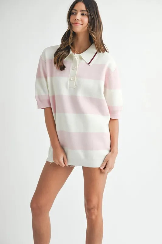 MABLE Polo Collar Sweater