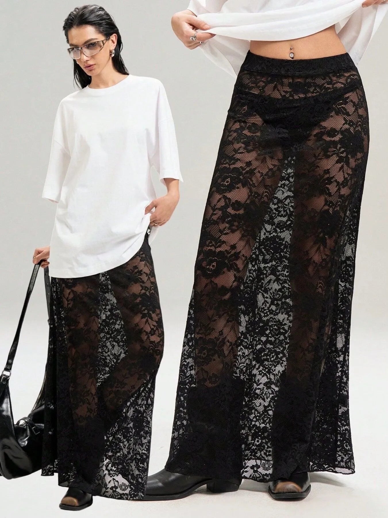 Courtney Lace Maxi Skirt