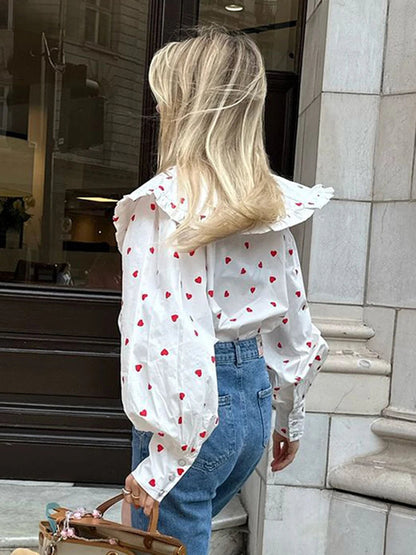 Loose Pink Cotton Blouse
