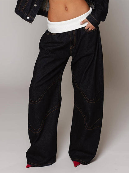Retro Street Distressed Boyfriend Jeans
