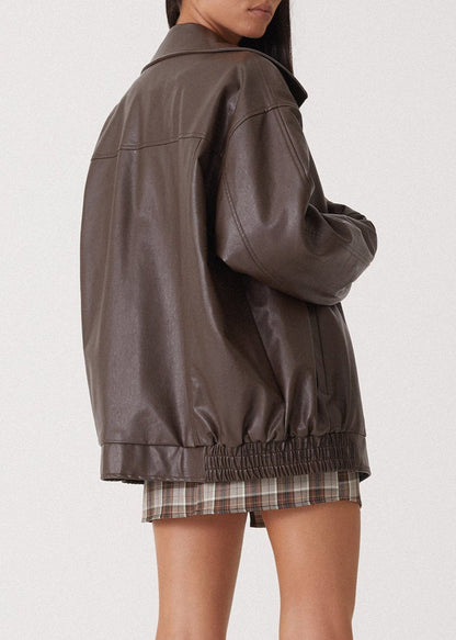 Women's Leather Jacket â_?Locomotive-InspiRed Style