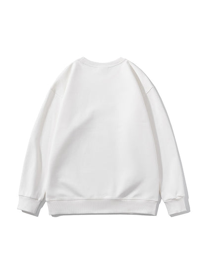 Men’s Solid Color Comfort Cotton Crew Neck Sweatshirt