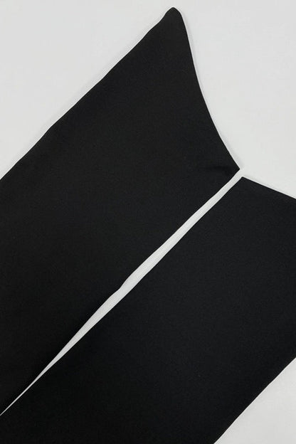 One Shoulder Asymmetrical Cutout Wrap Waist Draped Sash Mini Dress