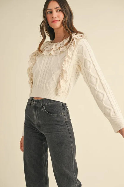 MABLE Lace Sweater