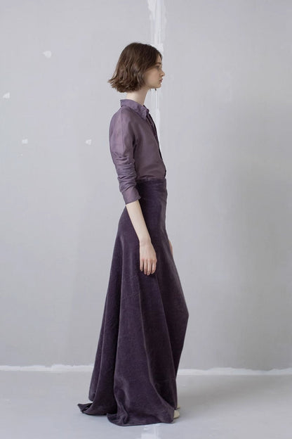 Collared Fine Cotton Blouse