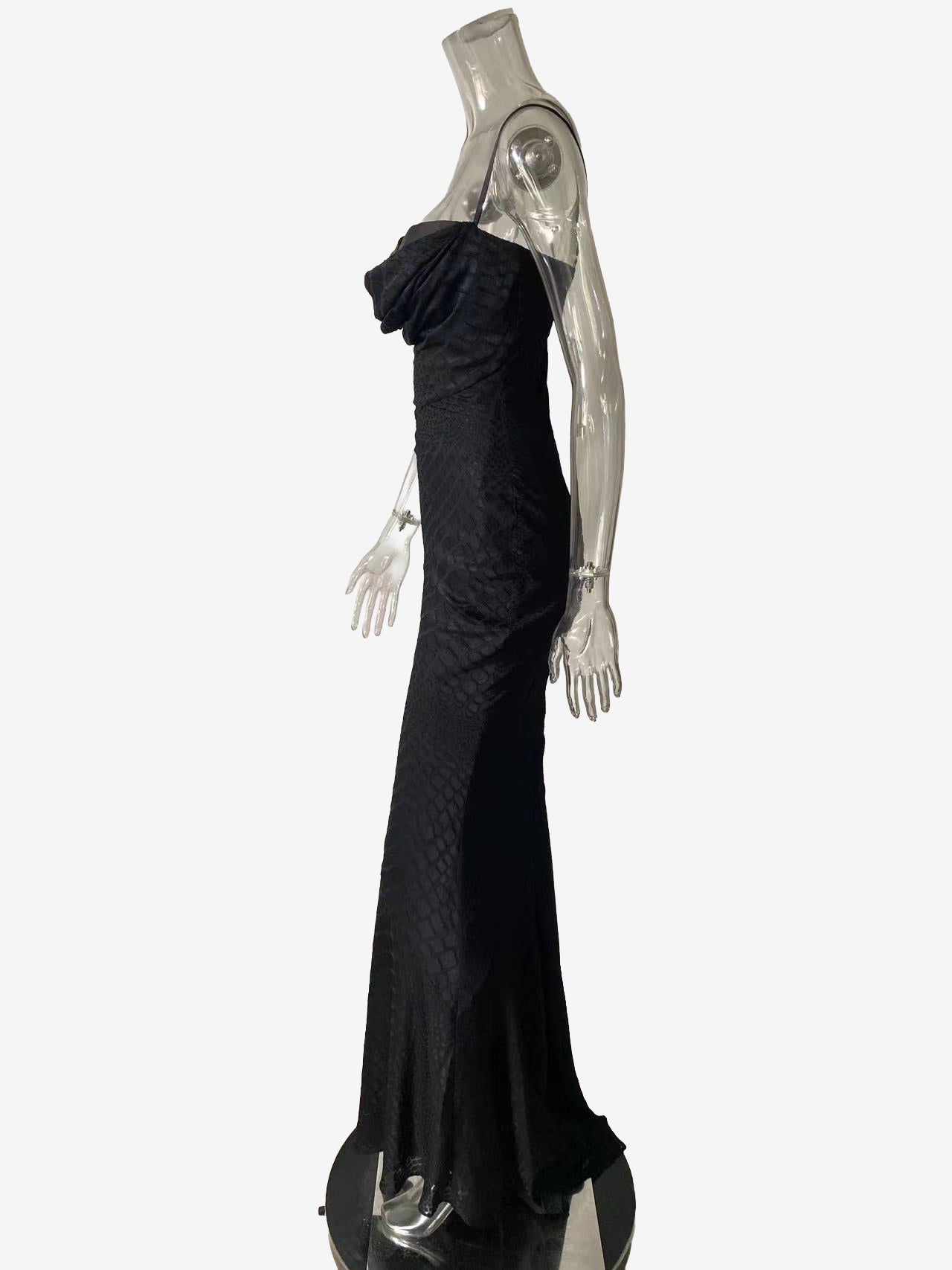 Cowl Neck Animal Pattern Fishtail Maxi Cami Dress For Women 2026