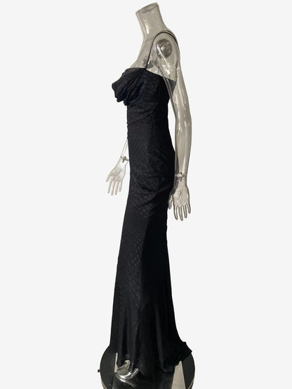 Cowl Neck Animal Pattern Fishtail Maxi Cami Dress For Women 2026
