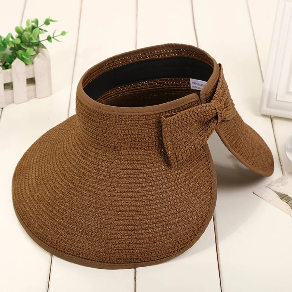 The Soleil — Foldable Straw Visor Hat