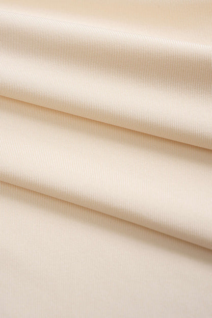 One Shoulder Ruched Draped Bodice Pleated Maxi Dress