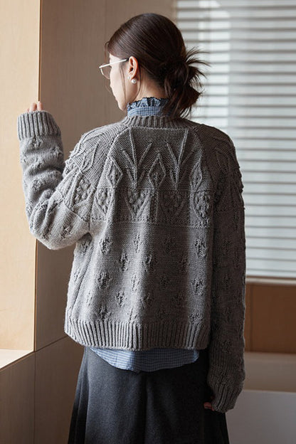 Vintage Crochet Knit Cardigan