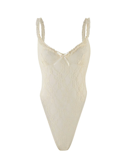 DEJA BODYSUIT - BEIGE : CHAMPAGNE : CHAMPAGNE LACE