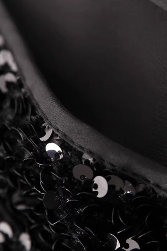 Black Velvet Sequin Jacket
