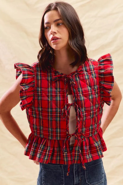 Holly Plaid Vest