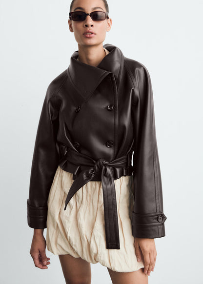 Lilith Leather Trenchcoat