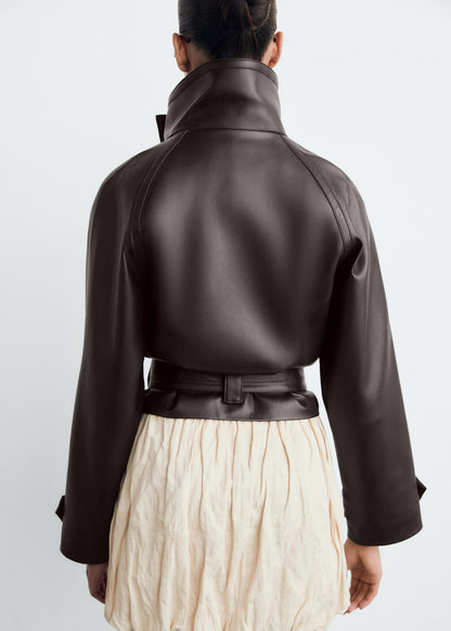 Lilith Leather Trenchcoat