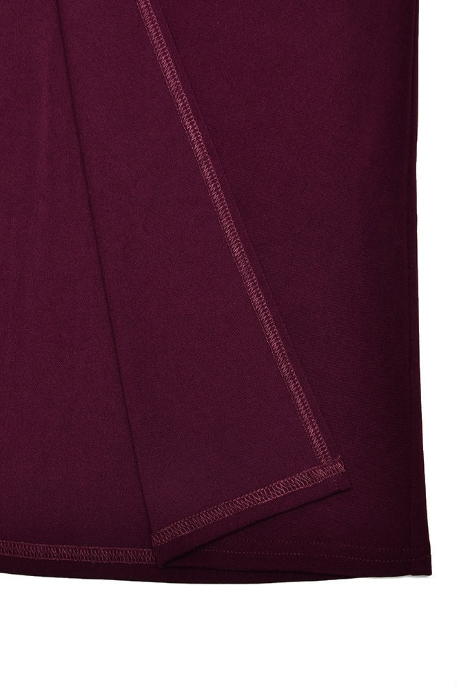 | Backless High Slit Bodycon Maxi Dress