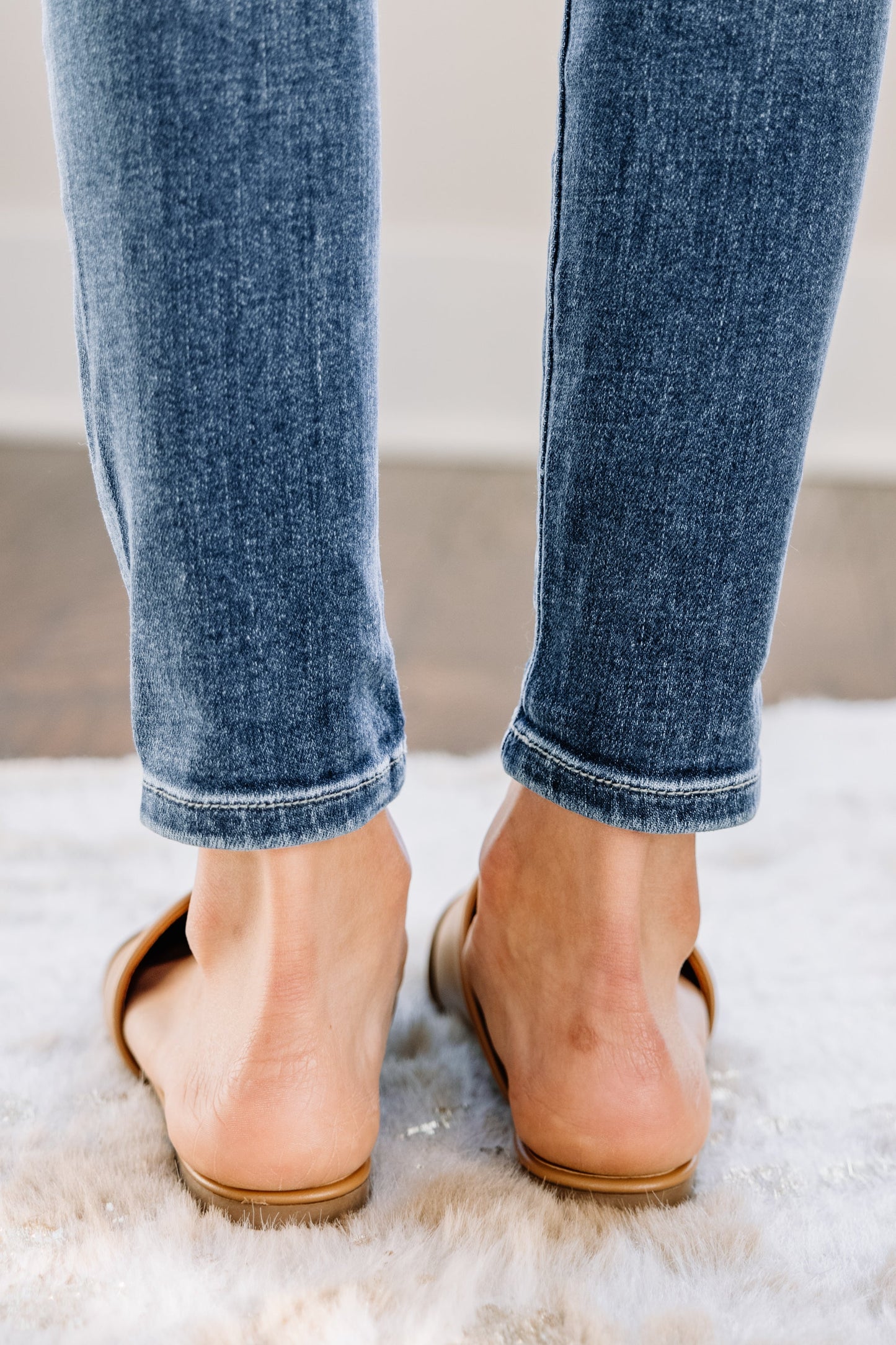 Butterscotch Brown Flat Mules