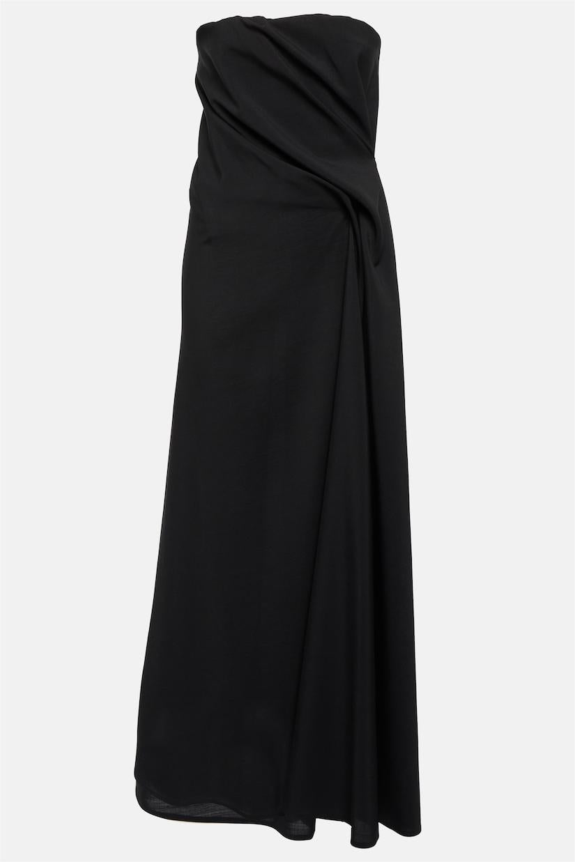 Solid Off Shoulder Asymmetrical Midi Dress
