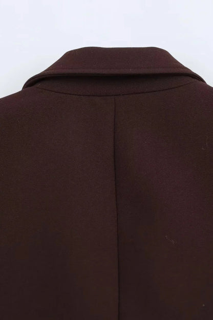 Elegant Chic Shrug Pocket Blazer