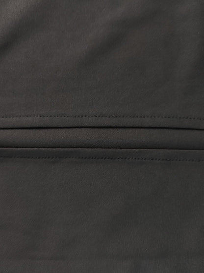 Plus Size Skinny Solid Color Zipper Mock Neck Midi Dresses