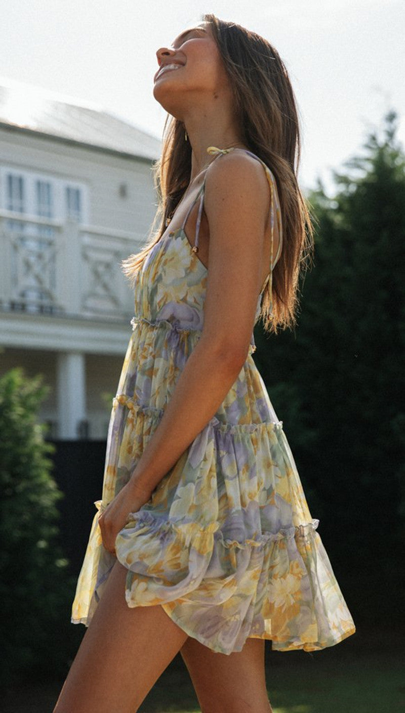 Zarita Mini Dress - Yellow