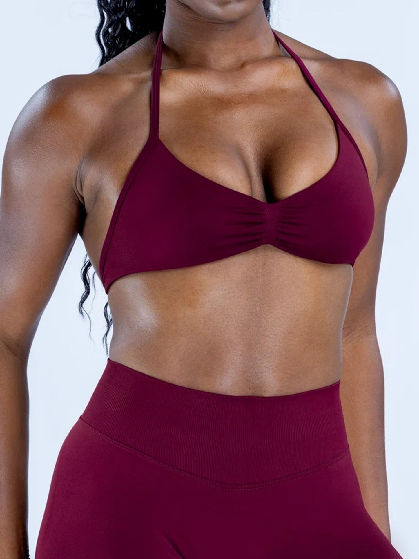 Seamless Halter Bra Beautiful Back Yoga Underwear Vest