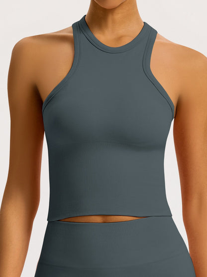 Seamless Tights T-back Fitness Exercise Yoga Tank Tops