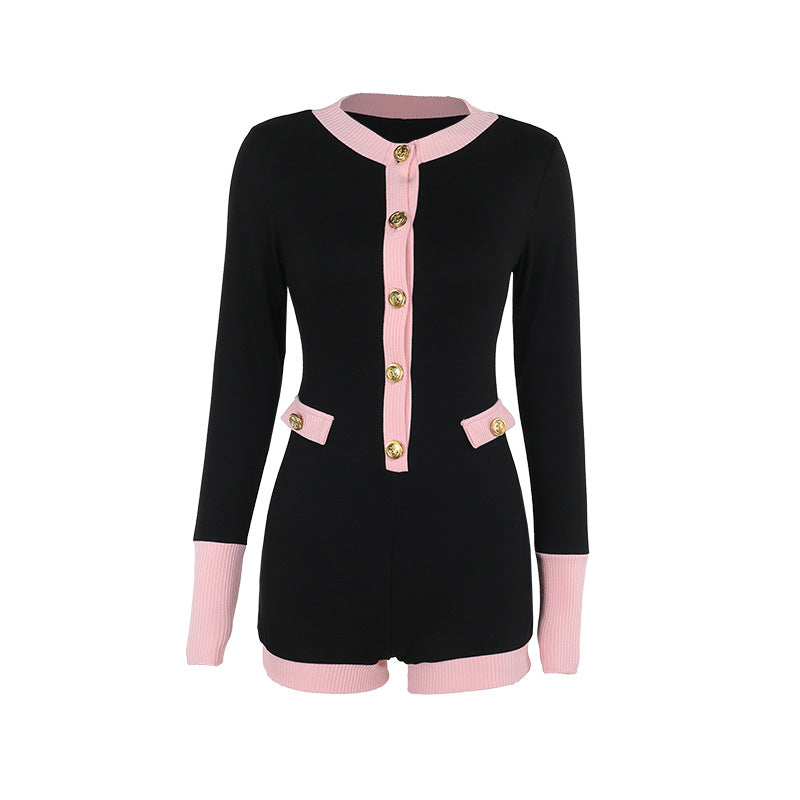 Sylvia Romper - Black