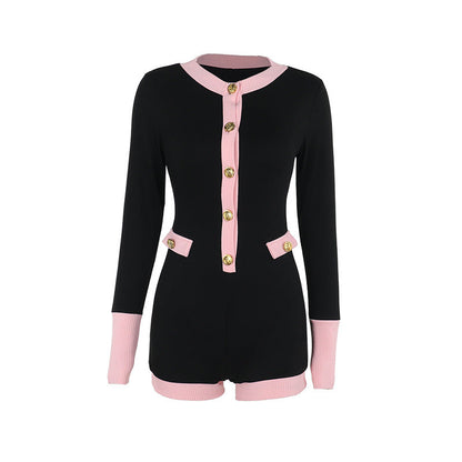 Sylvia Romper - Black