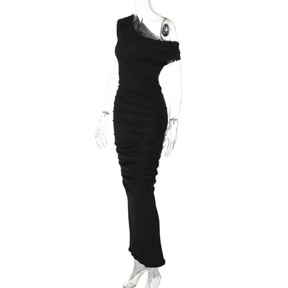 Mystical Off Shoulder Dress - Black