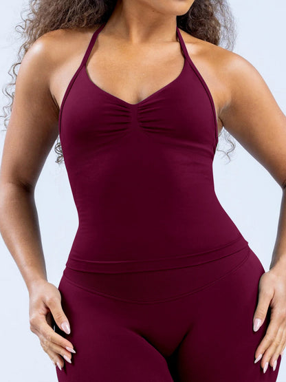 Seamless With Breast Pads Beautiful Back Fitness Exercise Yoga Tank Top