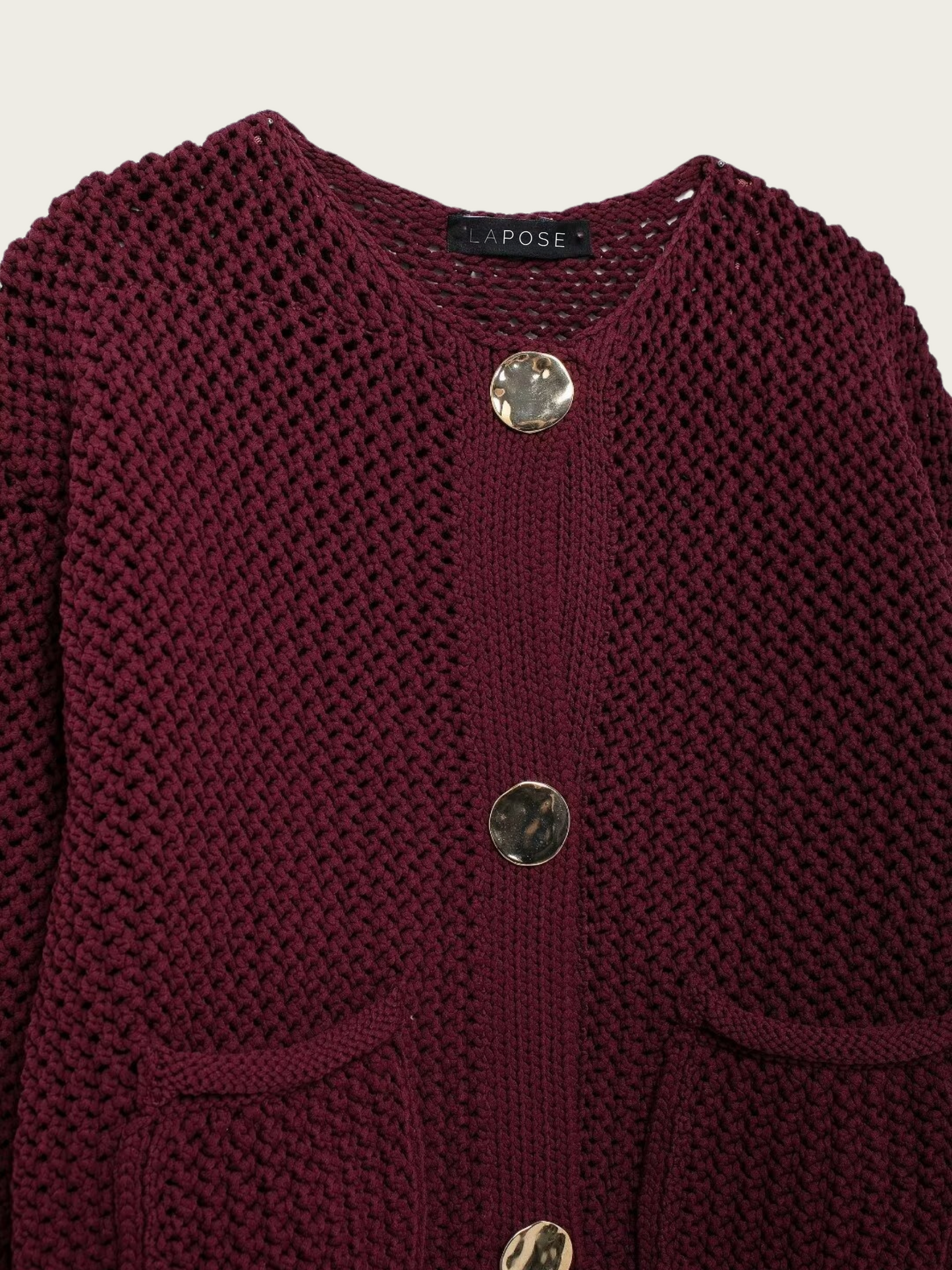 Klaira Button-Front Knit Cardigan