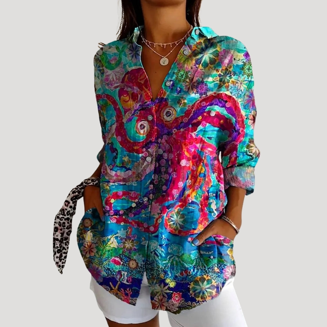 | Summer Long Sleeve Blouse