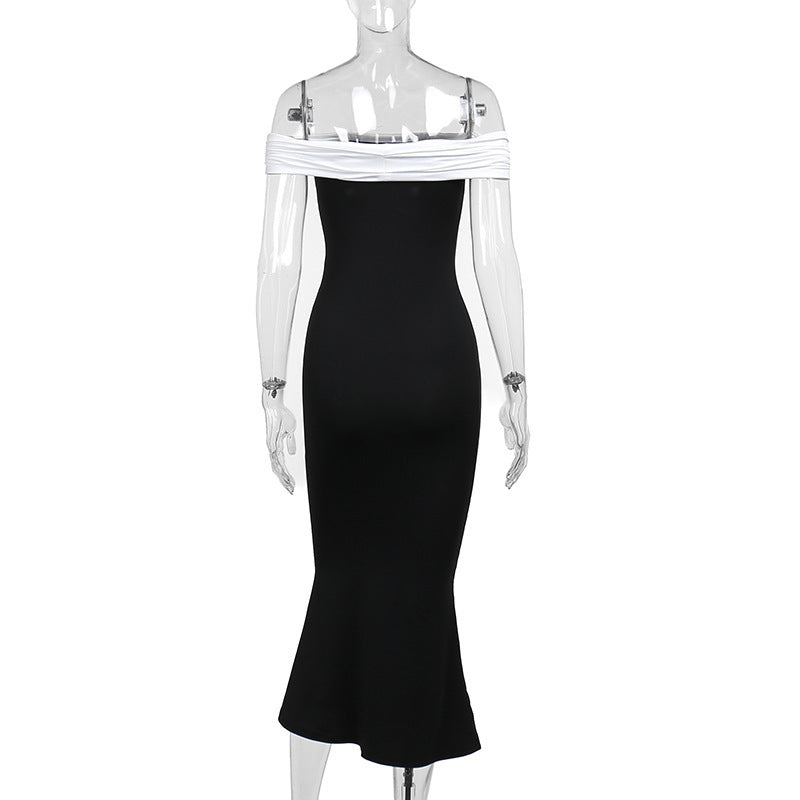 Dublin Off-shoulder Dress - Black