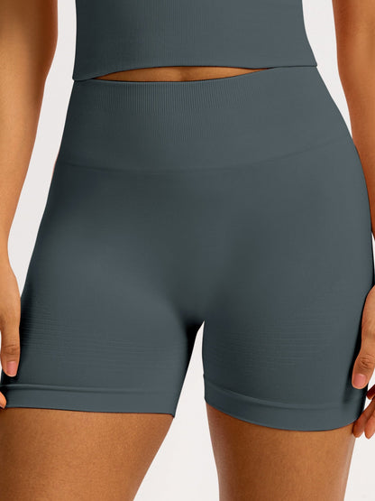 Seamless High-waisted Hip Lift Exercise And Fitness Yoga Shorts