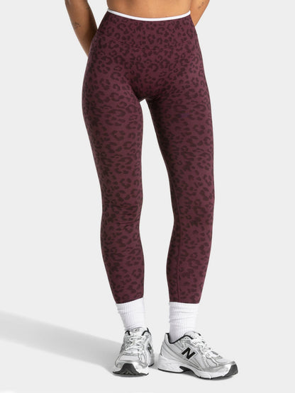 Leopard Print Seamless Abdomen Tight Yoga Fitness Pants