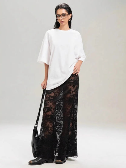 Courtney Lace Maxi Skirt