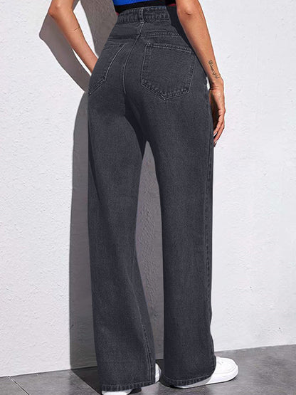 Slim Straight Versatile Boyfriend Jeans