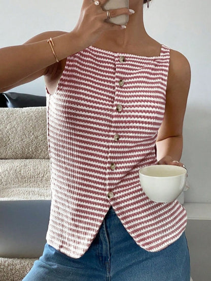 Cecily Button Down Tank