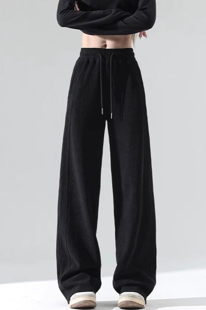 Fleece Lined Relaxed Knit Pants