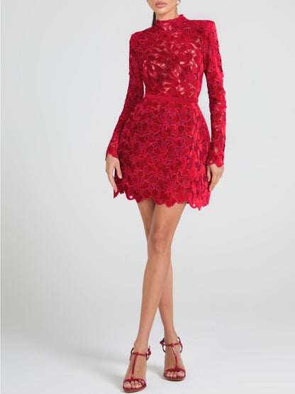 Elegant And Sophisticated Lace Mini Dress