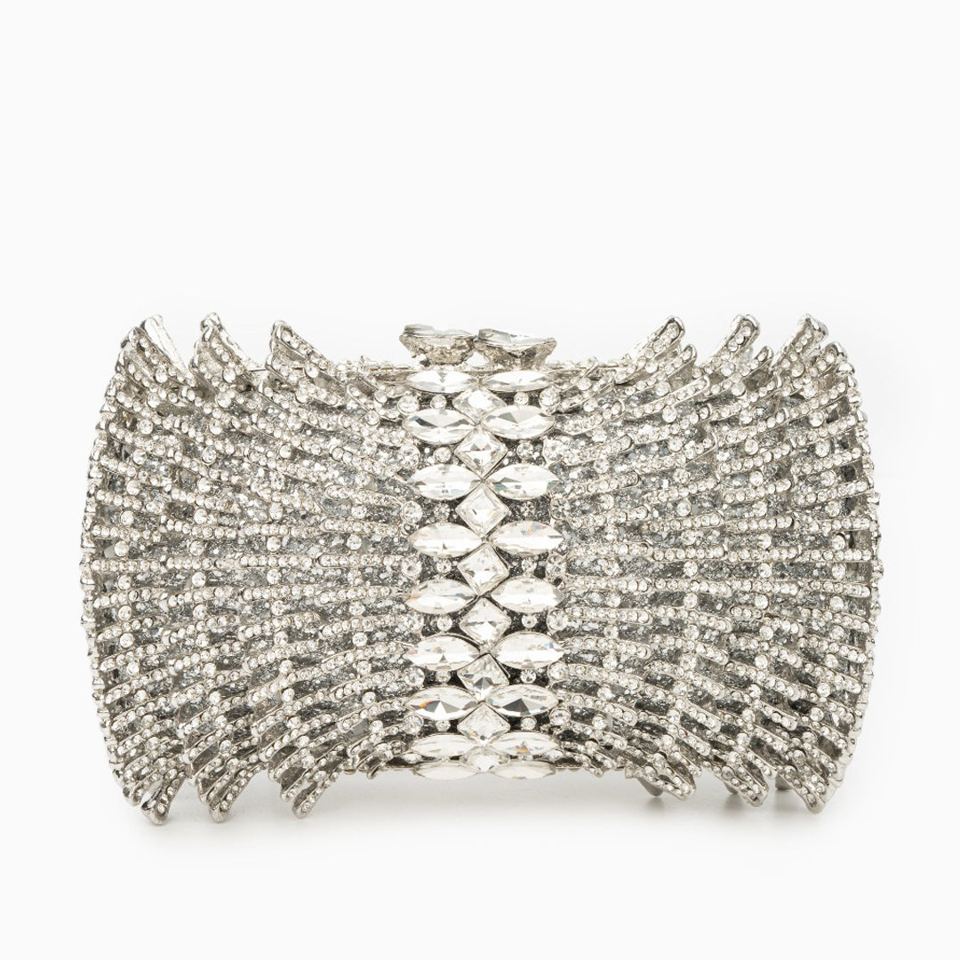 Silver Julia Diamonds Clutch Bag