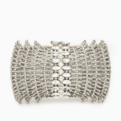Silver Julia Diamonds Clutch Bag